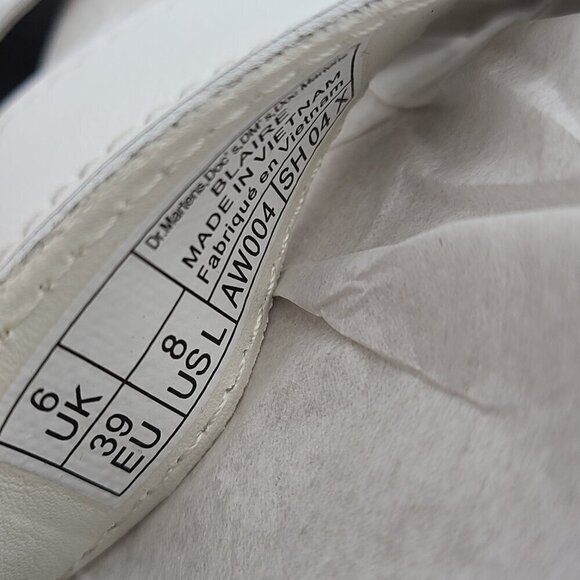 Dr Martens Blaire Quad Women's Strap Sandals White Hydro Leather Size 8 New - Picture 9 of 10